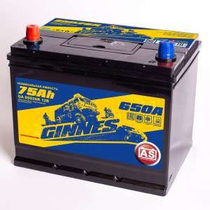 АККУМУЛЯТОР GINNES asia 85D26R 6СТ-75 Ач (A/h) ПРЯМ.
