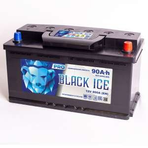 Автомобильный аккумулятор BLACK ICE Pro 6СТ-90.0 VL (АКТЕХ)