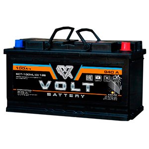 Автомобильный аккумулятор Volt  PROFESSIONAL 6ст-100 VL(0) 100 Ач (A/h)