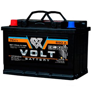 Автомобильный аккумулятор Volt  PROFESSIONAL 6ст-75 VL(1) 75 Ач