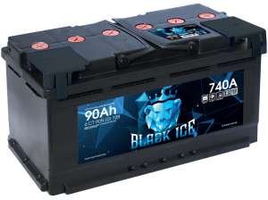 Автомобильный аккумулятор  BLACK ICE 6ст-90Ач  прям.