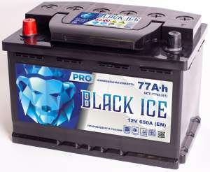 Автомобильный аккумулятор BLACK ICE Pro 6СТ-77.1 VL (АКТЕХ)