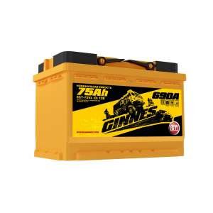 Аккумулятор GINNES YELLOW  75 Ач (A/h) (0) обр.