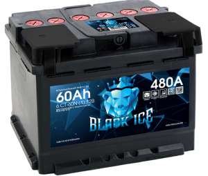 Автомобильный аккумулятор  BLACK ICE 6ст-60Ач  прям.