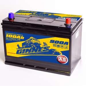 АККУМУЛЯТОР GINNES asia 115D31L  6СТ-100 Ач (A/h) ОБР.