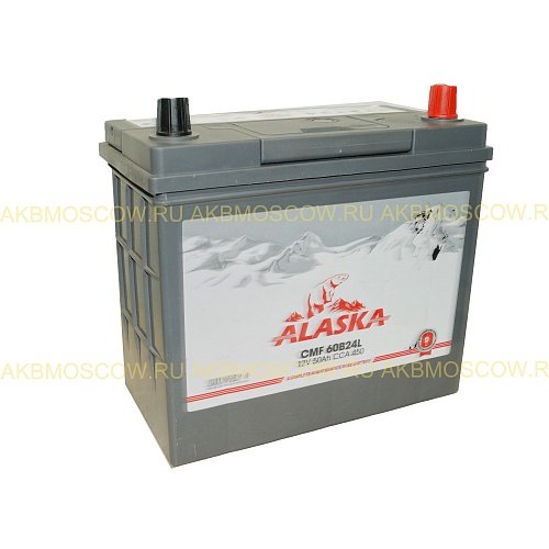 Аккумулятор автомобильный Alaska CMF silver+ 60B24L  12В 50Ач 450А