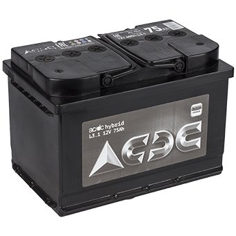 Аккумулятор автомобильный AC/DC Hybrid (Тюмень) 75.0 обр. 12В 75Ач 610А