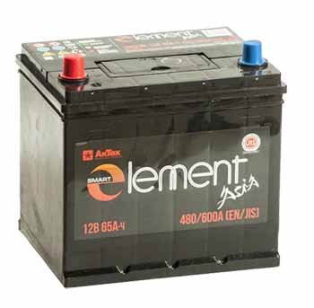 Аккумулятор автомобильный Smart Element Asia 6ст-65.1 прям. (70D23R) 12В 65Ач 550А
