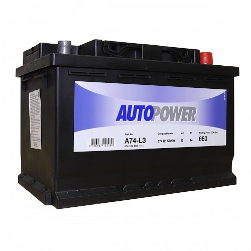 Аккумулятор автомобильный Autopower A74-L3 12В 74Ач 680А