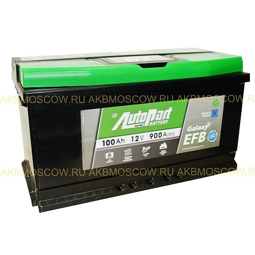 Аккумулятор автомобильный Autopart Galaxy EFB 100 12В 100Ач 900А