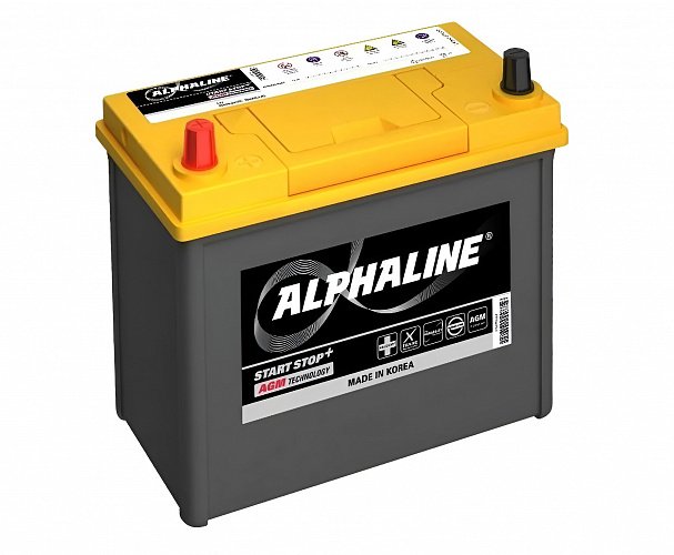 Аккумулятор автомобильный ALPHALINE AGM (AX S34B20R) 12В 35Ач 340А