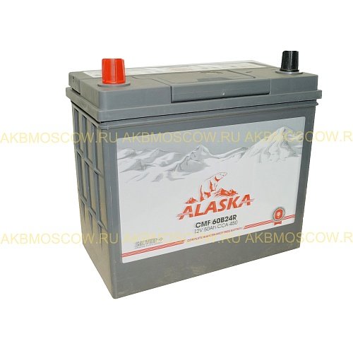 Аккумулятор автомобильный Alaska CMF silver+ 60B24R  12В 50Ач 450А