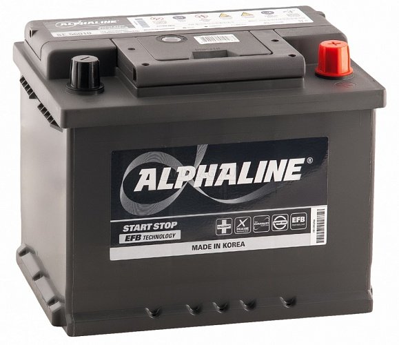 Аккумулятор автомобильный AlphaLINE EFB 60 LB2 (SE 56010) 12В 60Ач 560А