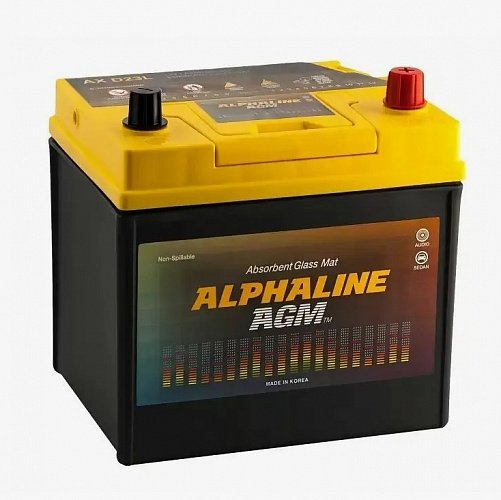 Аккумулятор автомобильный ALPHALINE AGM 35-650 12В 65Ач 650А