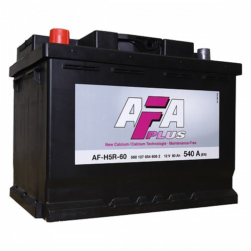 Аккумулятор автомобильный Afa AF-H5R-60 12В 60Ач 540А