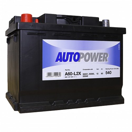 Аккумулятор автомобильный Autopower A60-L2X 12В 60Ач 540А