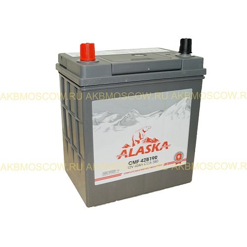 Аккумулятор автомобильный Alaska CMF silver+ 42B19R  12В 40Ач 380А