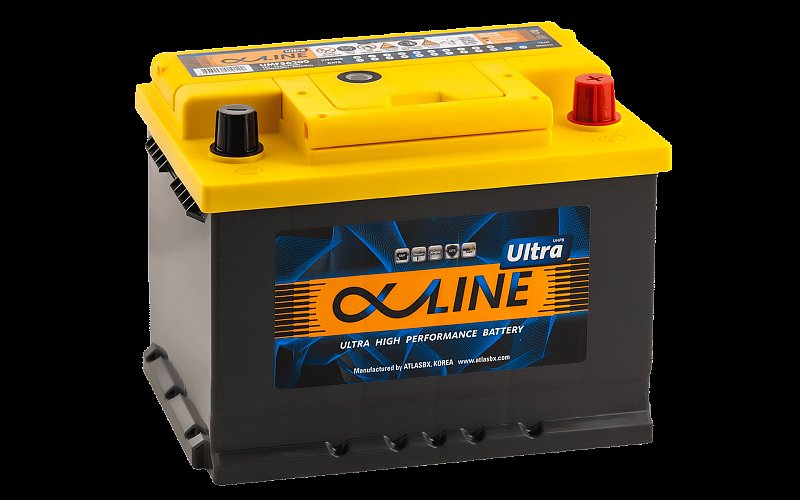 Аккумулятор автомобильный AlphaLINE ULTRA 62.0 LB2 (56200) 12В 62Ач 610А