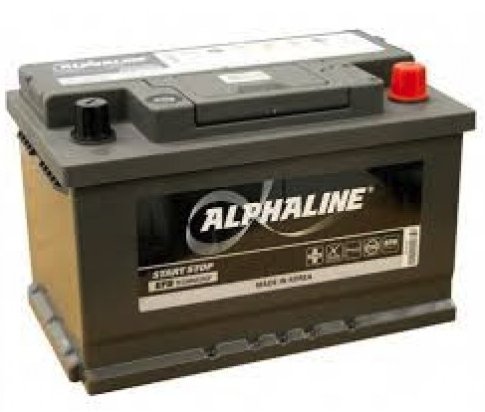 Аккумулятор автомобильный ALPHALINE EFB 75 LB4 (SE 57510) обр.низк 12В 75Ач 730А