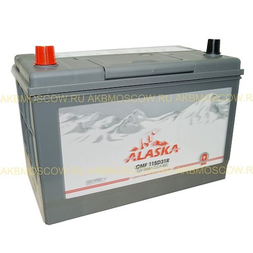 Аккумулятор автомобильный Alaska CMF silver+ 115D31R  12В 95Ач 830А