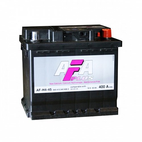 Аккумулятор автомобильный Afa AF-H4-45 12В 45Ач 400А