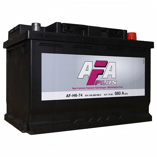 Аккумулятор автомобильный AFA AF-H6-74 12В 74Ач 680А