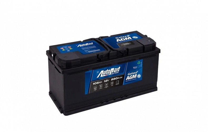 Аккумулятор автомобильный  AutoPart Galaxy AGM  12В 105Ач 950А