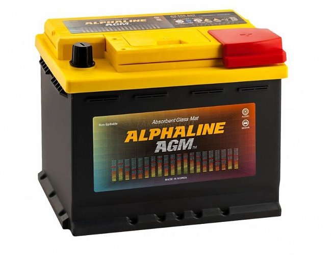 Аккумулятор автомобильный ALPHALINE AGM 60.0 L2 (AX 56020) 12В 60Ач 680А