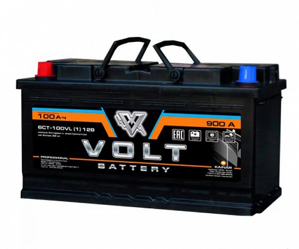 Автомобильный аккумулятор Volt  PROFESSIONAL 6ст-100 VL 100 Ач (A/h)