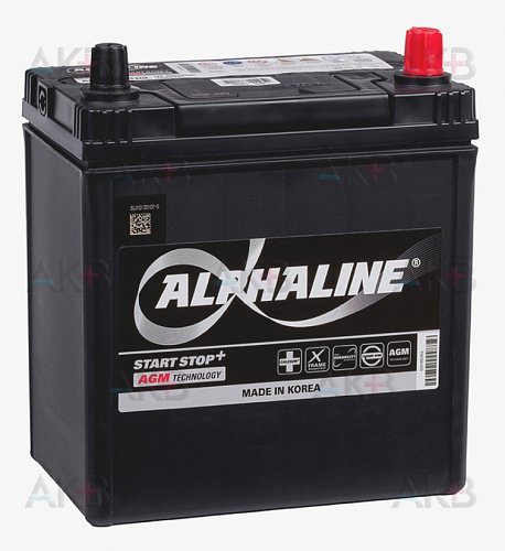 Аккумулятор автомобильный ALPHALINE AGM 35Ач 340А AX S34B20L 12В 35Ач 340А